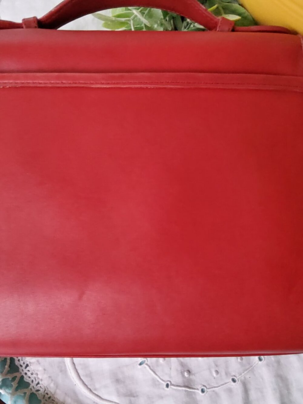 Vintage Red Coach Court Bag 9870 + Hangtag Excellent Condition - Picture 7 of 13